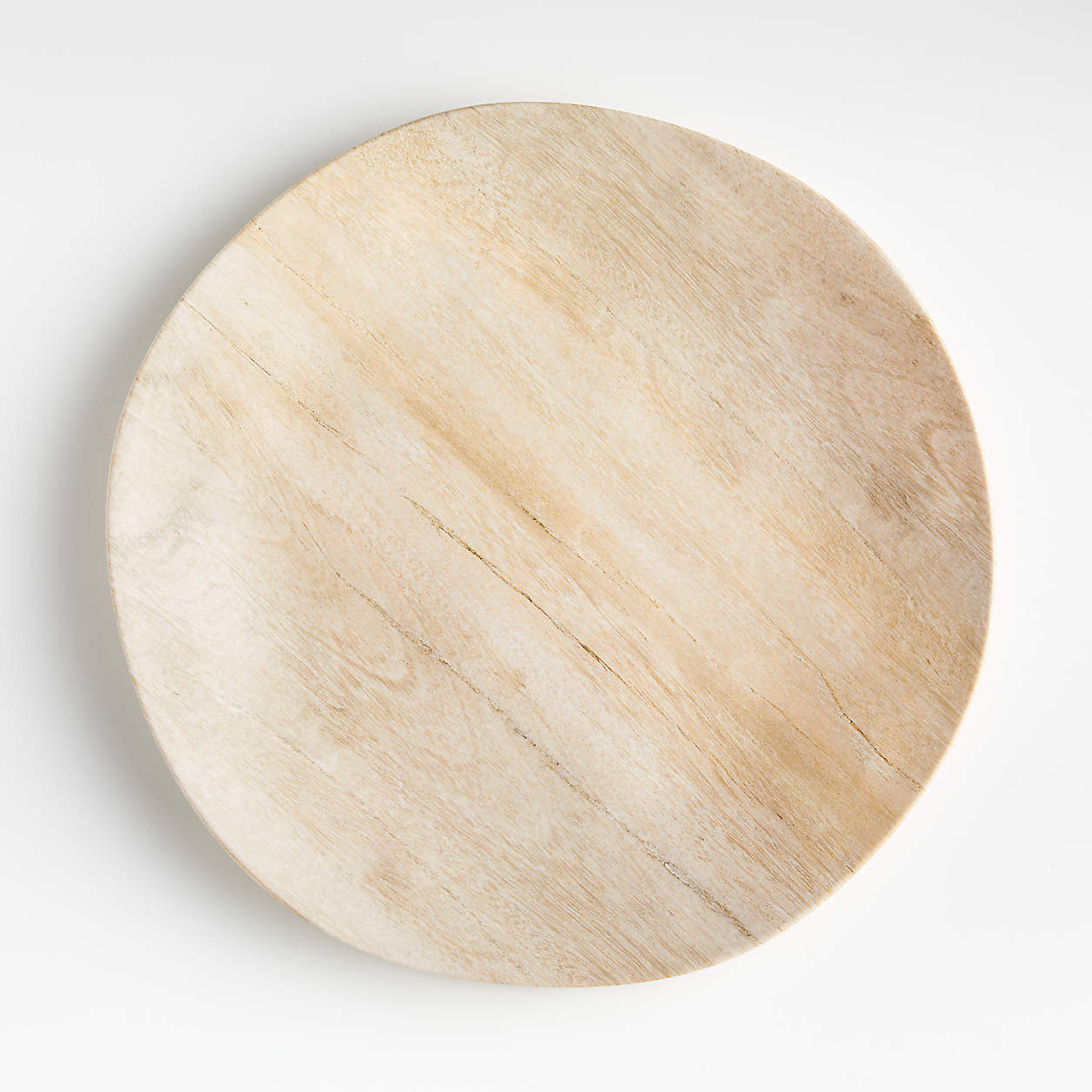 Faux Bois Melamine Dinner Plate