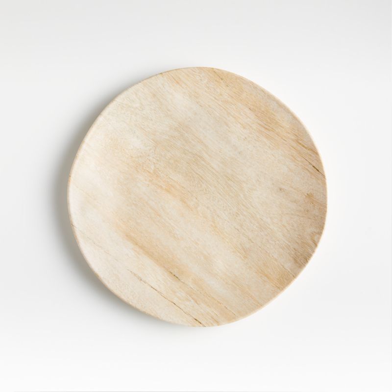 Faux Bois Melamine Dinner Plate