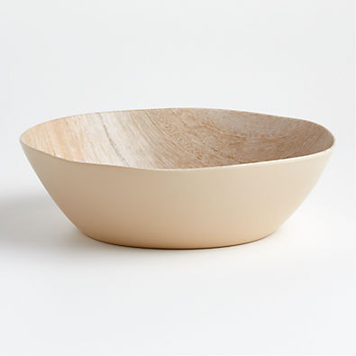 View Faux Bois Melamine Serving Bowl details