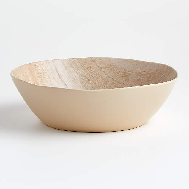 Faux Bois Melamine Platter + Reviews | Crate & Barrel