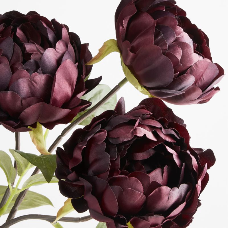 Faux Burgundy Peony Bunch - image 3 of 5