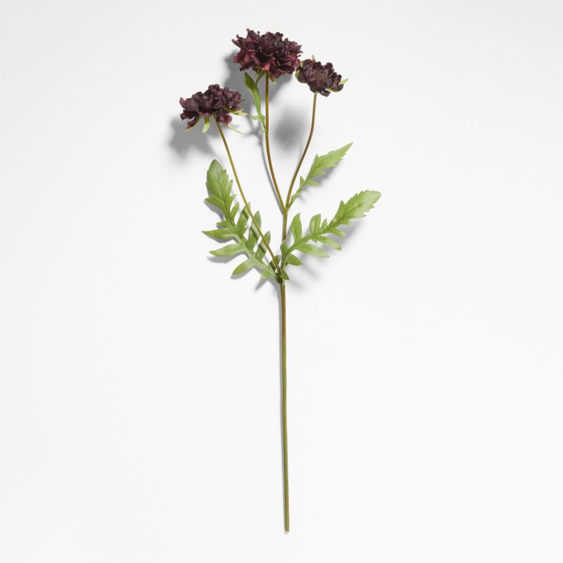 Faux Burgundy Scabiosa Stem - image 0 of 5