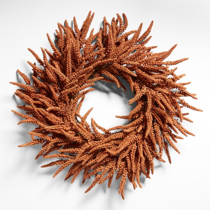 Faux Bronze Amaranthus Wreath 30" - image 0 of 5