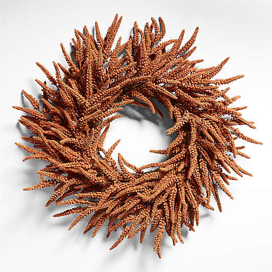 Faux Bronze Amaranthus Wreath 30"