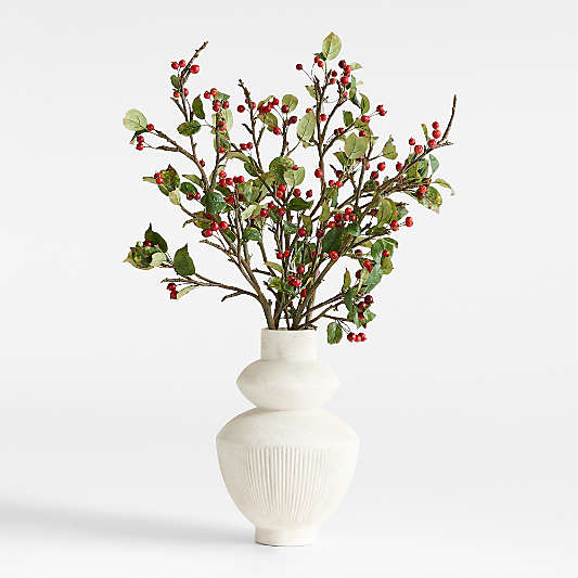 Faux Crabapple Holiday Stem 44"