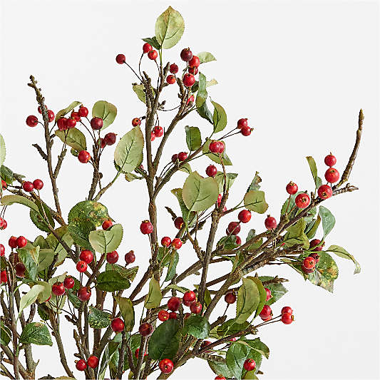 Faux Crabapple Stem 44"