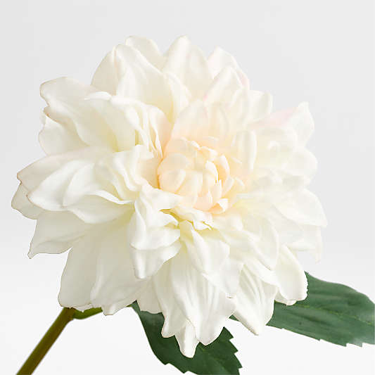 Faux Cream Dahlia Stem 24"