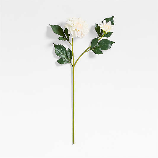 Faux Cream Dahlia Stem 24"