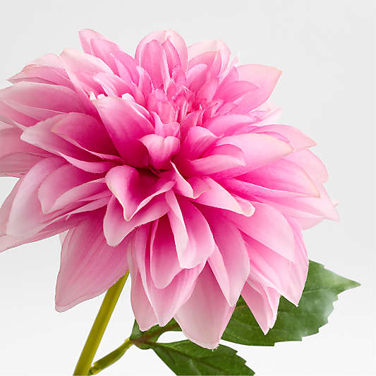 Faux Dark Pink Dahlia Stem 28"