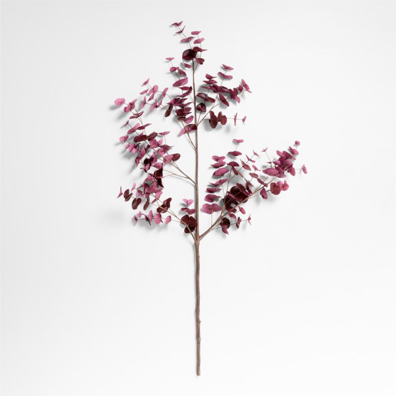 Faux Large Dark Red Eucalyptus Branch 72" - image 0 of 5