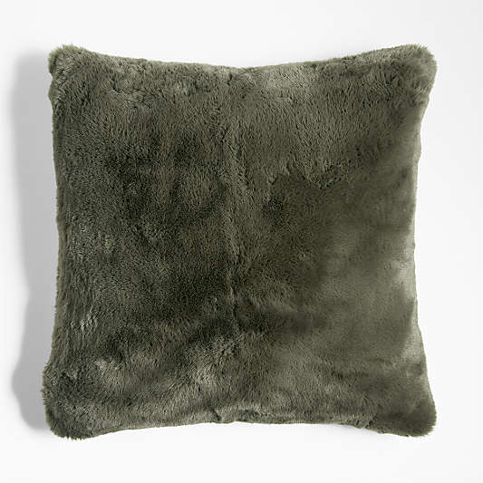 Faux Fur 23"x23" Throw Pillows