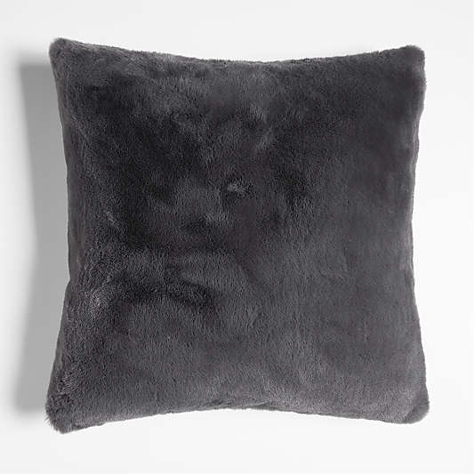 Faux Fur 23"x23" Throw Pillows