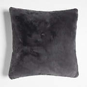 Hyde Pieced Suede 23x23 Coy Blue Throw Pillow Cover