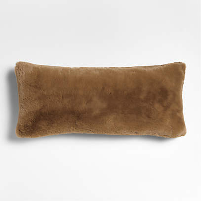 crate and barrel fur throw