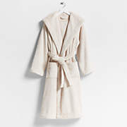 Organic Turkish Crisp White Cotton Bath Robe L/XL