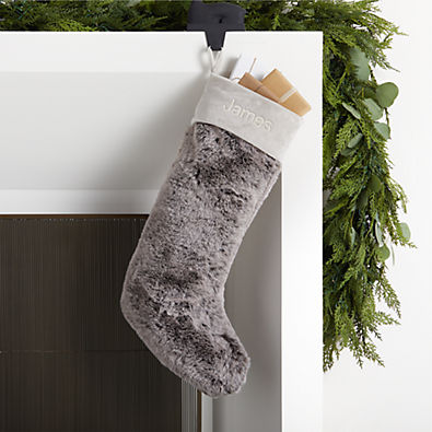 View Arctic Brown Faux Fur Christmas Stocking details