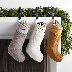 Festive stockings decoration on food storage container lids for