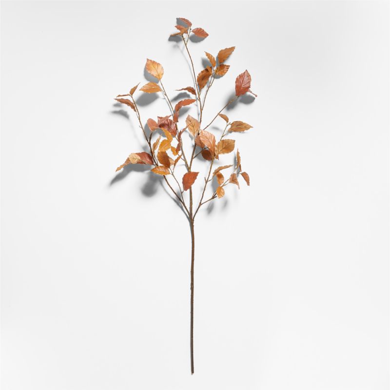 Faux Small Golden Leaf Branch