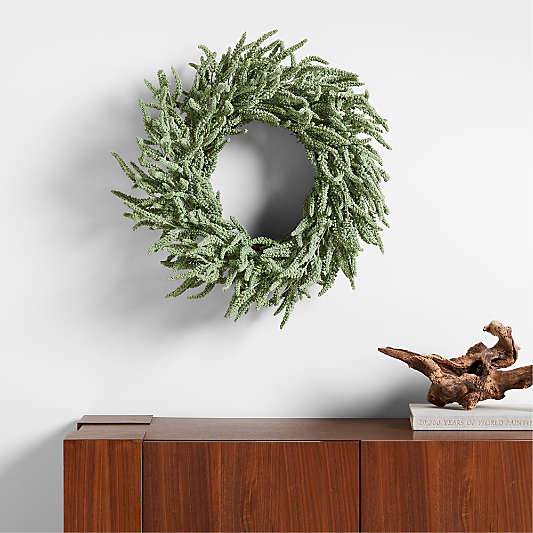 Faux Green Amaranthus Wreath 30"