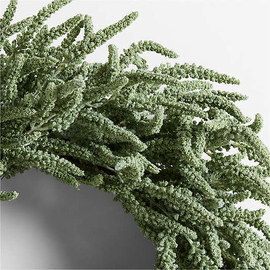 Faux Green Amaranthus Wreath 30"