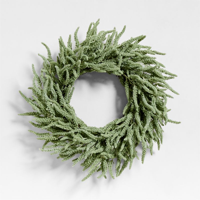 Faux Green Amaranthus Wreath 30" - image 0 of 3