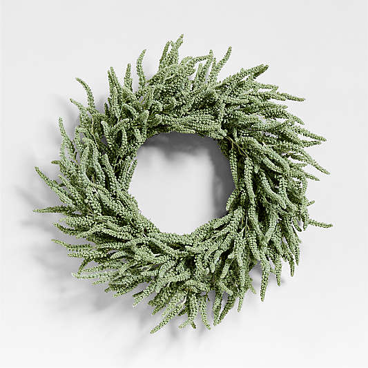 Faux Green Amaranthus Wreath 30"