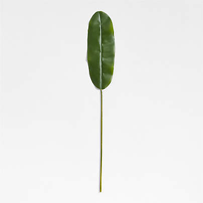 Faux Green Banana Leaf Stem 66"