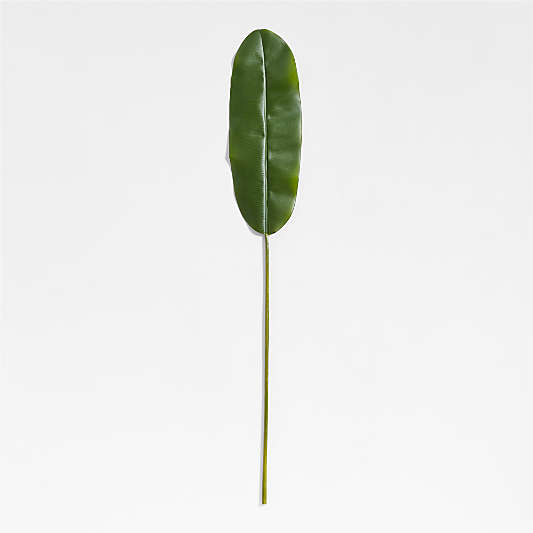 Faux Green Banana Leaf Stem 66"