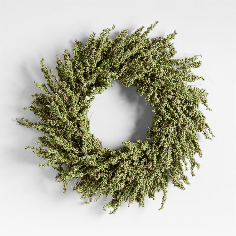 Faux Green Mini Berry Wreath 32" - image 0 of 3