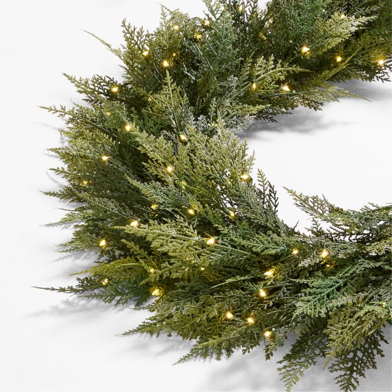 Faux Hemlock Pine Pre-Lit LED Real Touch Christmas Garland 6' - image 4 of 14