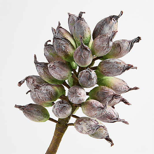 Faux Heirloom Thistle Stem 35"