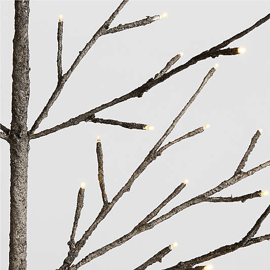 Faux Birch Pre-lit LED Trees 3'-7'
