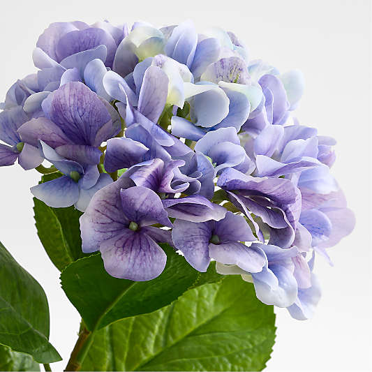 Faux Light Purple Hydrangea Stem 24.5"