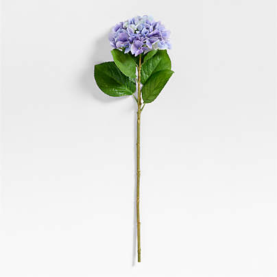 Faux Light Purple Hydrangea Stem 24.5"