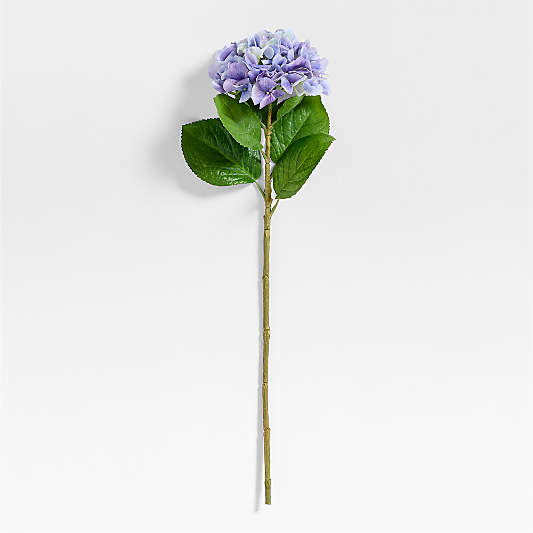 Faux Light Purple Hydrangea Stem 24.5"