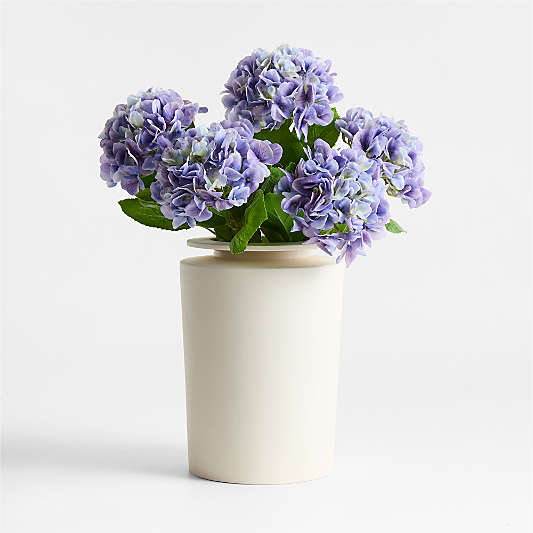 Faux Light Purple Hydrangea Stem 24.5"