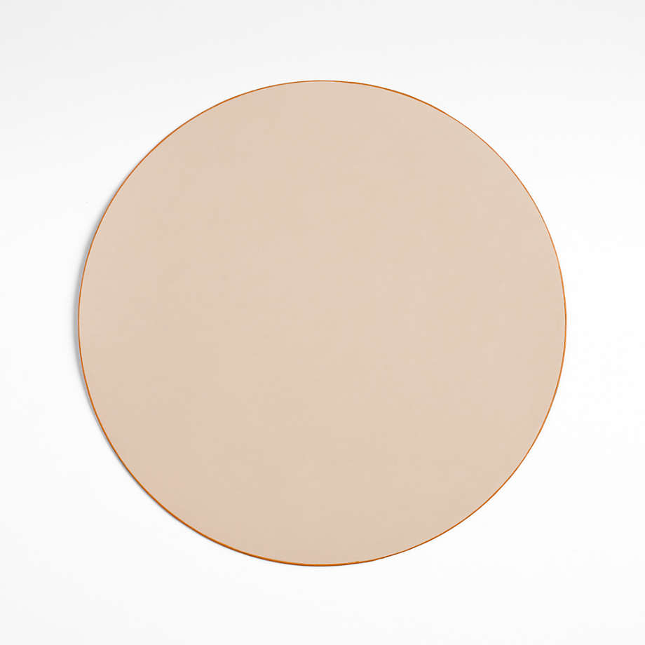 Danish Leather Round Placemats - Set of 4