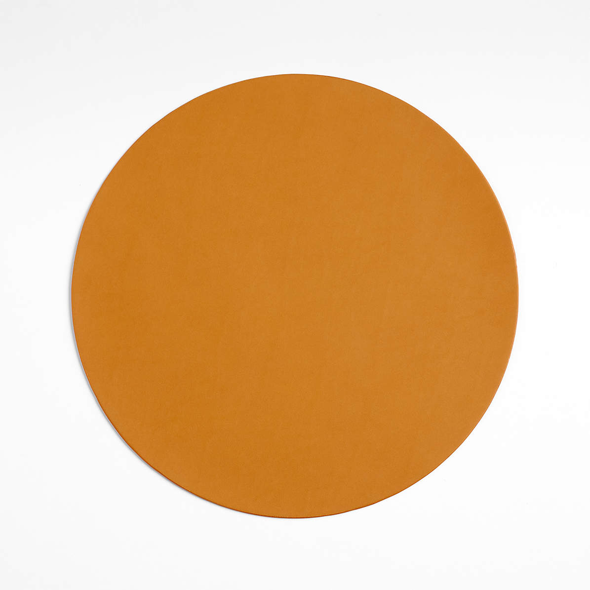 Danish Leather Round Placemats - Set of 4