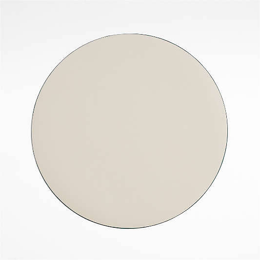 Rizzo Round Reversible Green and White Faux Leather Placemat