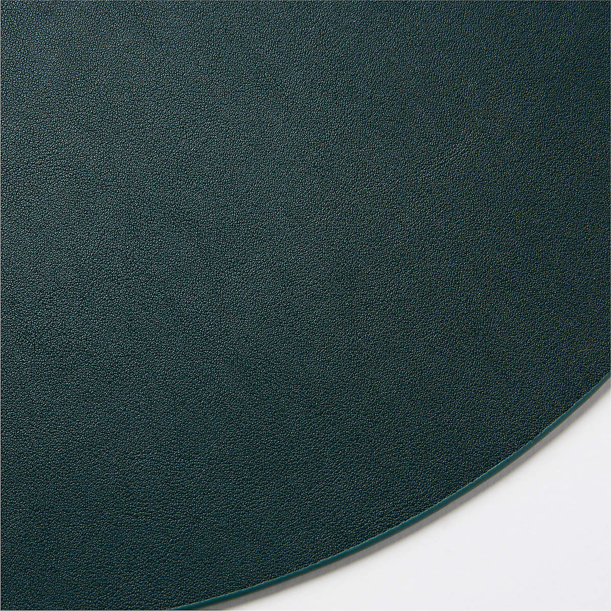 Rizzo Round Reversible Grey Faux Leather Placemat + Reviews