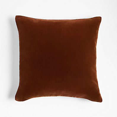 View Almond Brown 20'' Faux Mohair Pillow Cover details