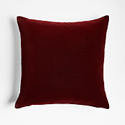 Chestnut Red 20x20 Organic Laundered Linen Throw Pillow Cover