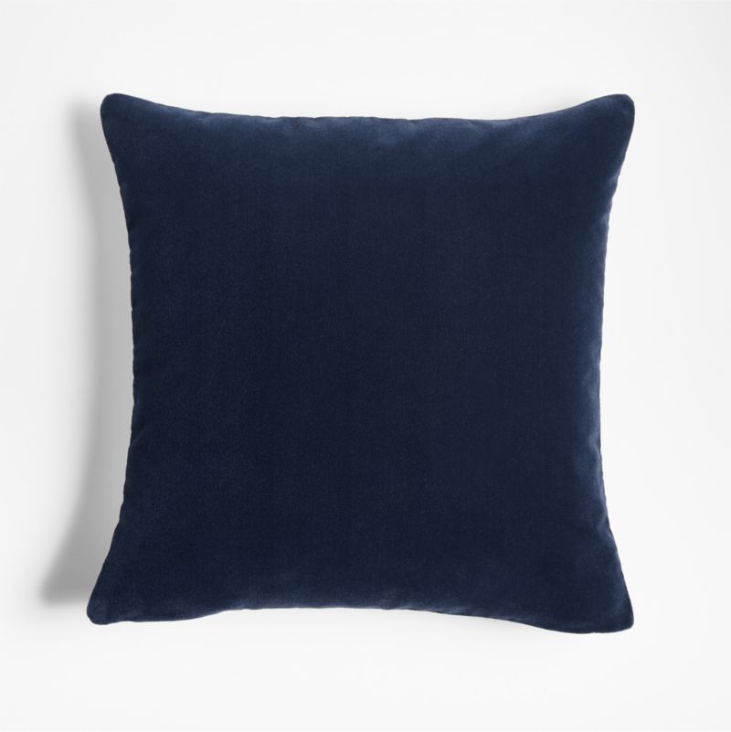 Faux Mohair Recycled 20"x20" Coy Blue Throw Pillow with Down-Alternative Insert - image 0 of 7