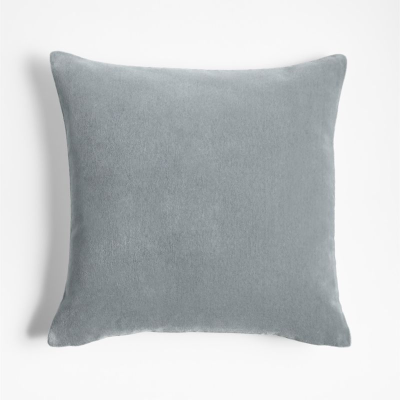 Mist 20"x20" Faux Mohair Throw Pillow Cover