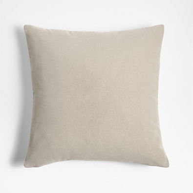 View Moonbeam 20"x20" Faux Mohair Throw Pillow with Down-Alternative Insert details