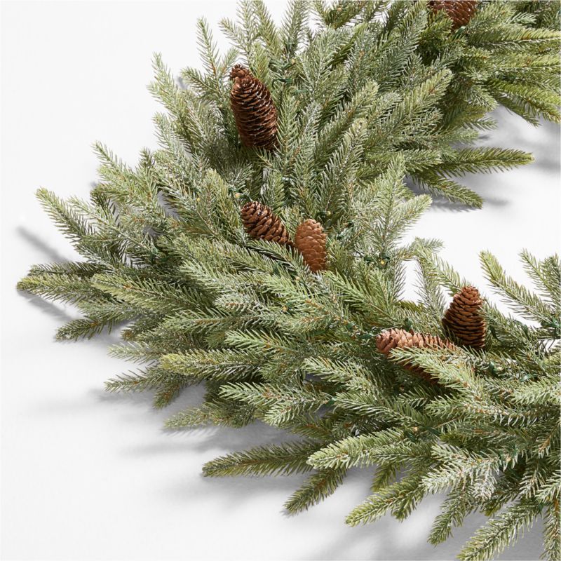 Faux Frosted Pre-Lit LED Norway Spruce Christmas Garland 6' - image 8 of 9