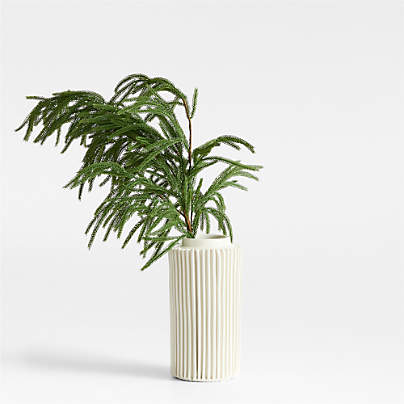 Faux Norfolk Pine Holiday Stem 45"