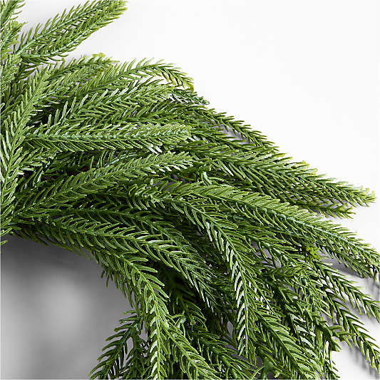 Faux Norfolk Pine Mini Wreath 14"