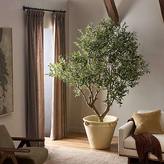 Faux Wide Olive Tree 8'