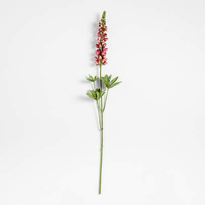 Faux Pink Lupine Stem 39"